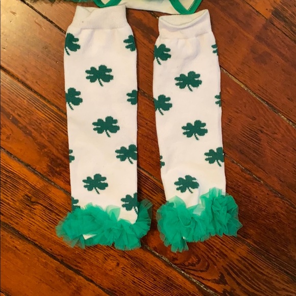 My First St Patrick’s onesie tutu and leg warmers - Picture 2 of 5